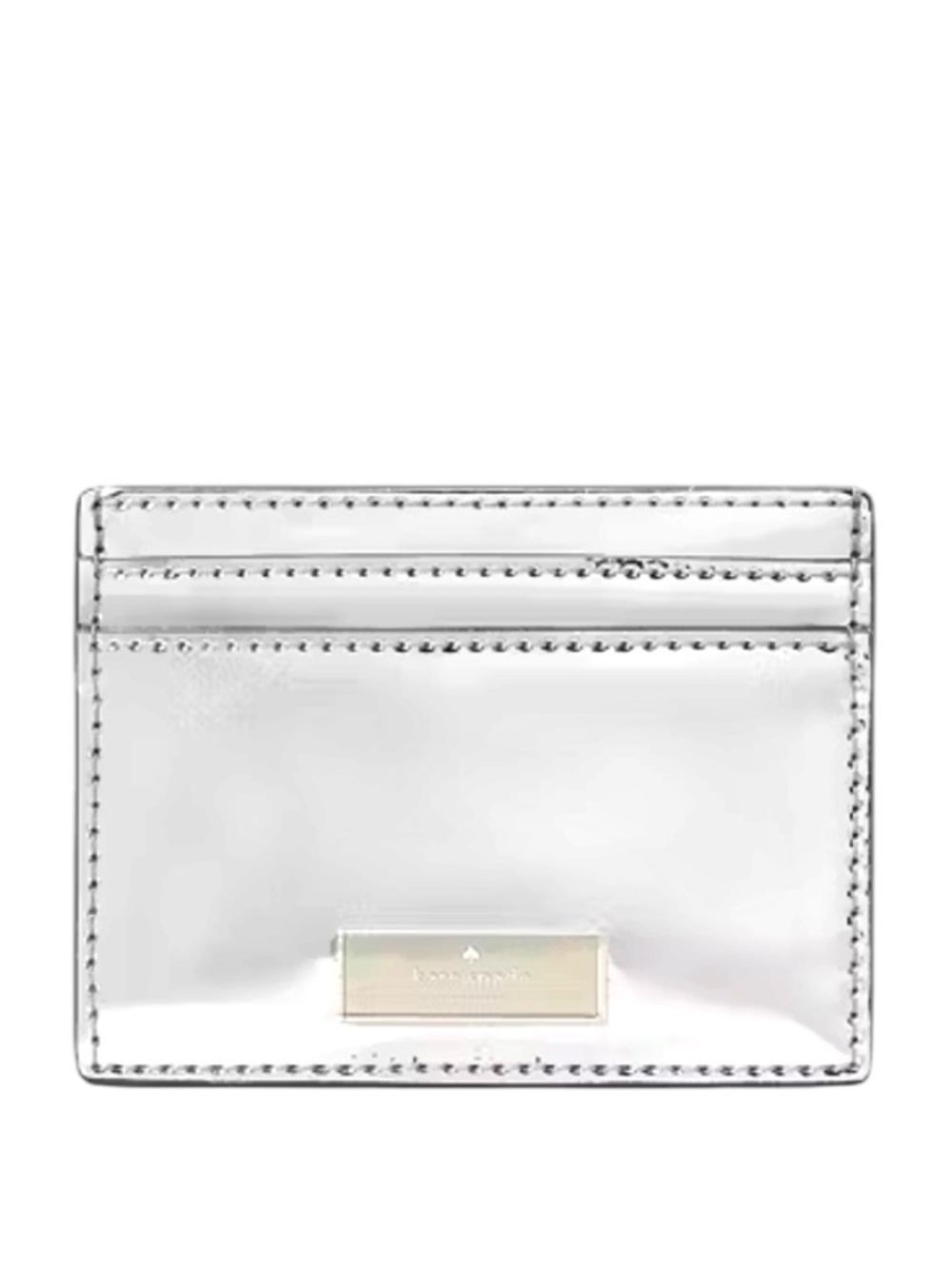 Kate Spade New York Bridget Mirror Metallic Small Slim Card Holder - NWT